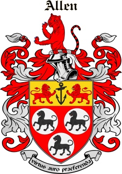 Alleyne family crest