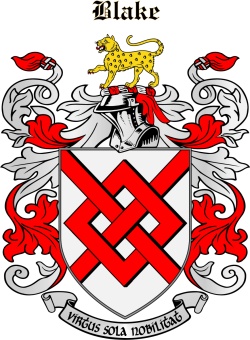 BLAKE family crest BLAKE family crest