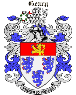 GEARY family crest GEARY family crest
