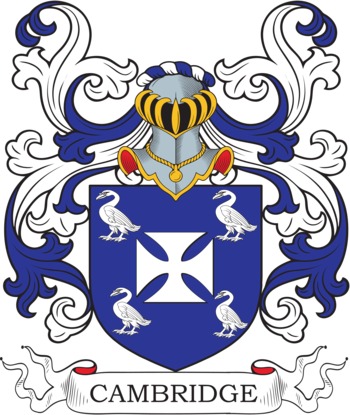 CAMBRIDGE family crest CAMBRIDGE family crest