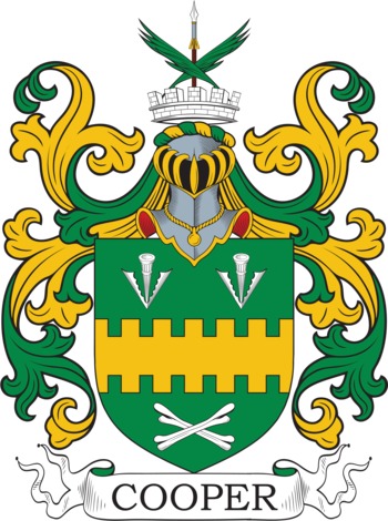 Cooper family crest