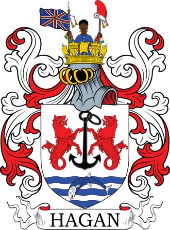 HAGAN family crest HAGAN family crest