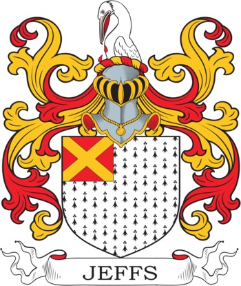 JEFFS family crest JEFFS family crest