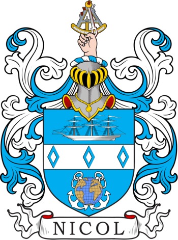 NICOL family crest