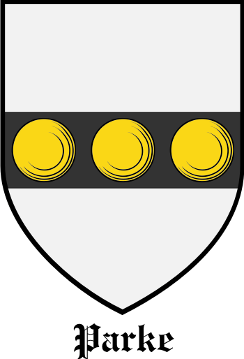 PARKE family crest PARKE family crest